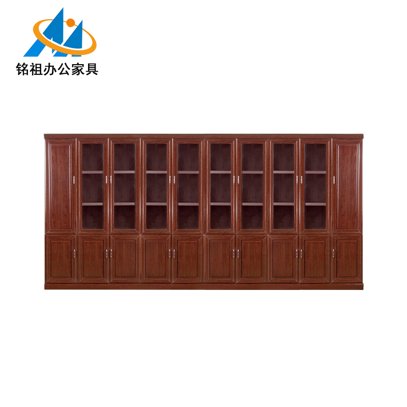 十門油漆帶玻璃文件柜